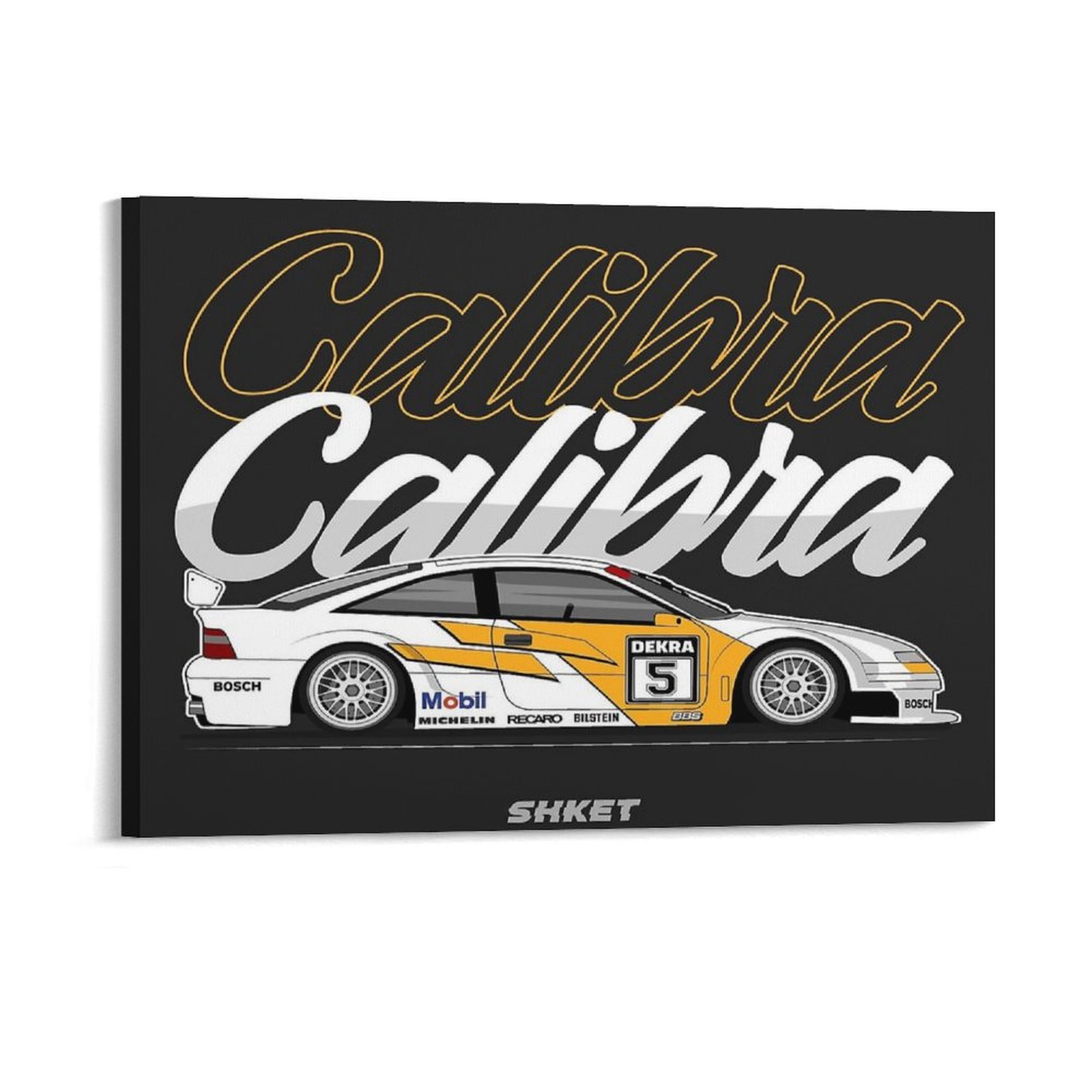 Car Mirror - Opel Calibra Dtm Race Car Canvas