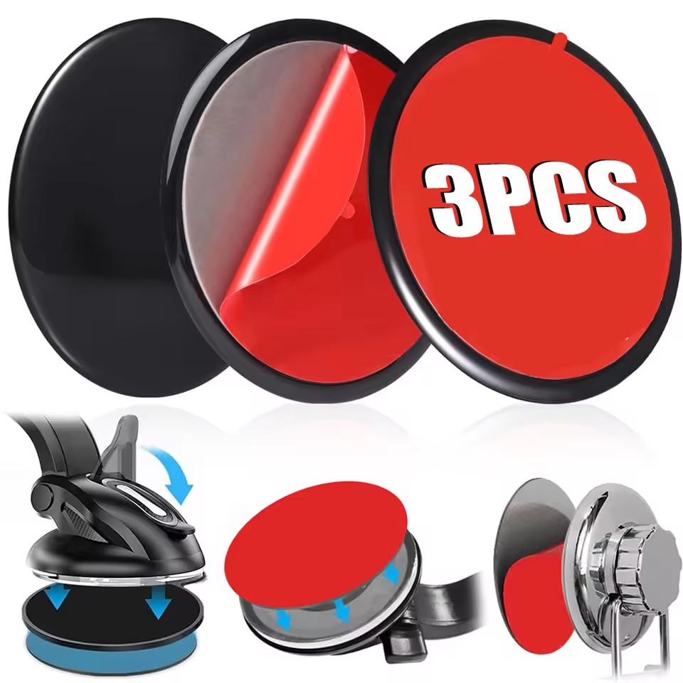 Car Phone Holder - Universal Dashboard Adhesive Sticky Pad Set