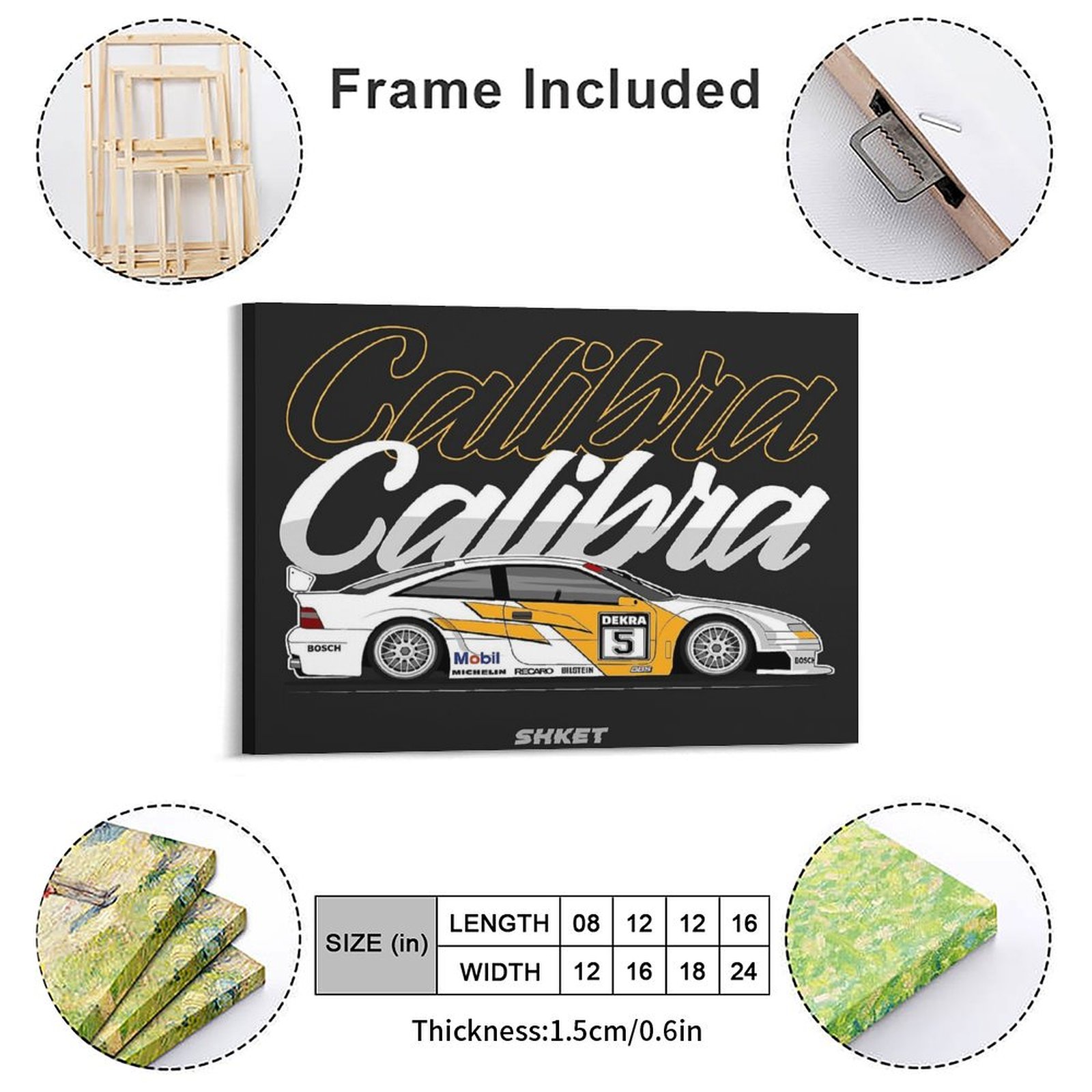 Opel Calibra Dtm Race Car Canv - Car Mirror 评论和价格