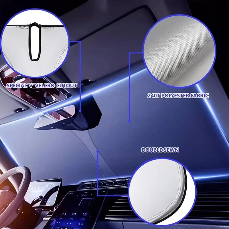 Car Windshield Sun Visor Folda - Windshield Sun Shade 评论和价格