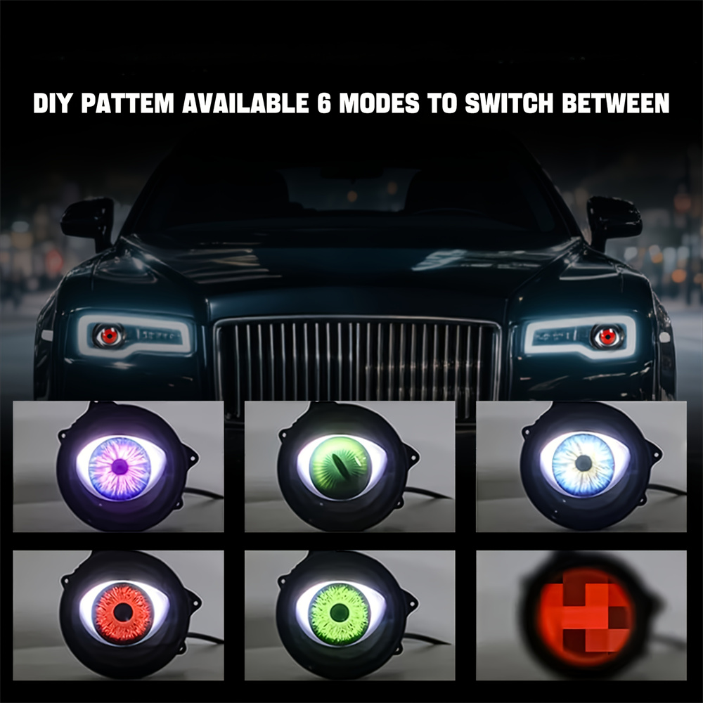  6-Mode Led Dynamic Devil Eye - Car Led Light 评论和价格