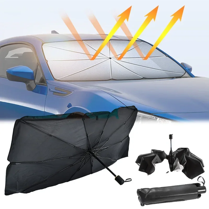 Car Windshield Sun Shade, Fold - Windshield Sun Shade 评论和价格