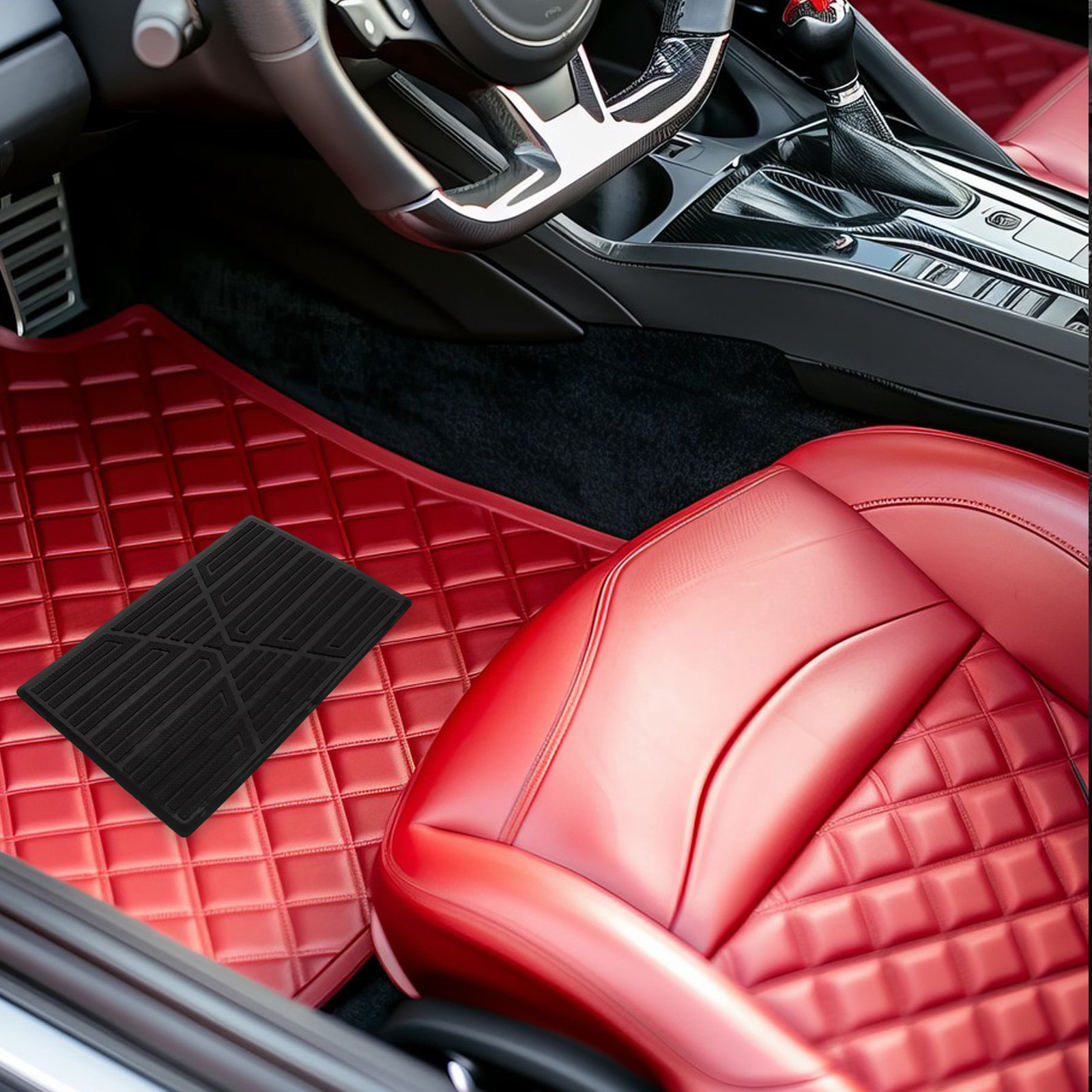 Heavy-Duty Rubber Car Floor Ca - Car Floor Mat 评论和价格
