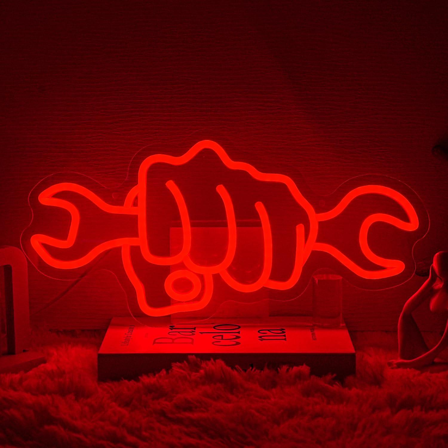 Wrench Neon Sign LED Light for - Car Led Light 评论和价格