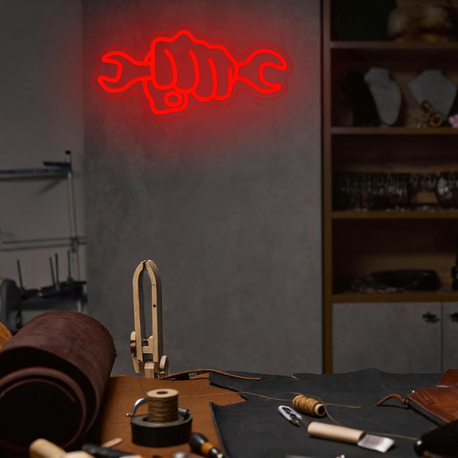 Wrench Neon Sign LED Light for - Car Led Light 评论和价格