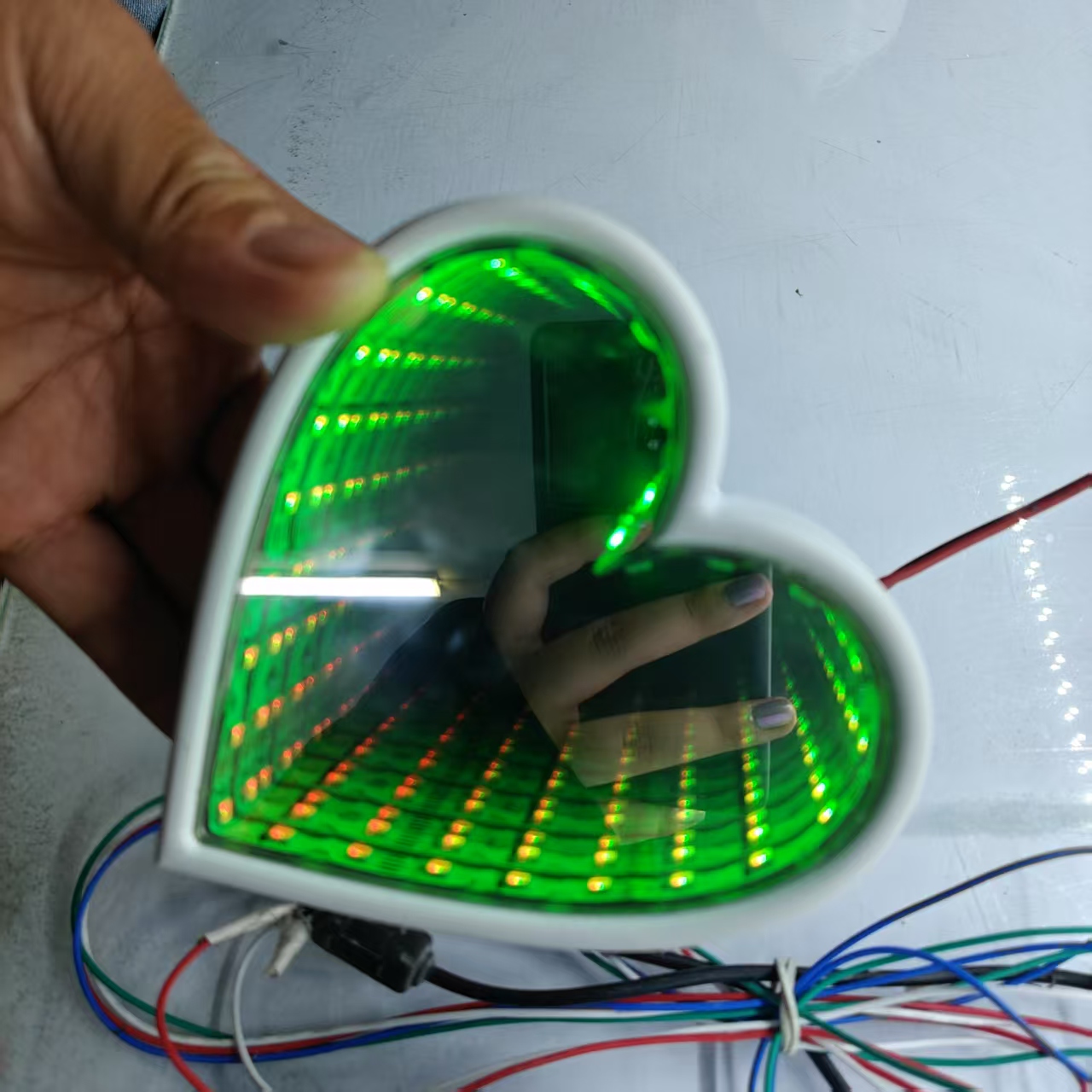 3D Multi-Color Infinity Mirror - Car Mirror 评论和价格