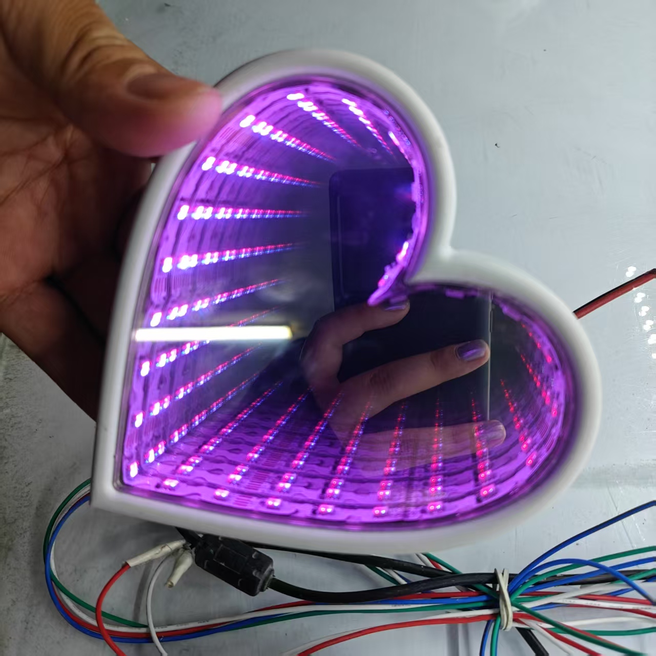 3D Multi-Color Infinity Mirror - Car Mirror 评论和价格