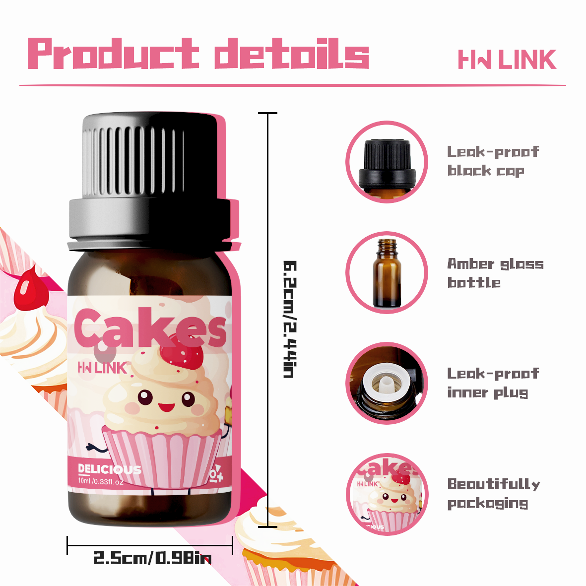 10ml Cakes Fragrance Oils Cand - Car Air Freshener 评论和价格