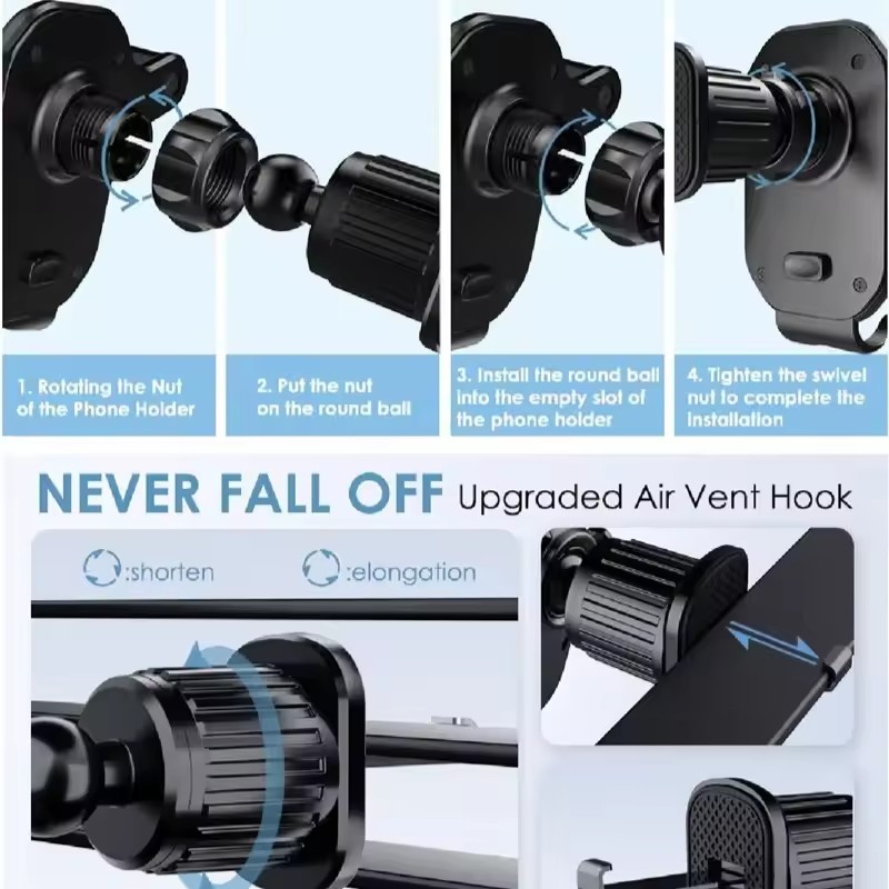 Universal Car Hook Base Phone  - Car Phone Holder 评论和价格