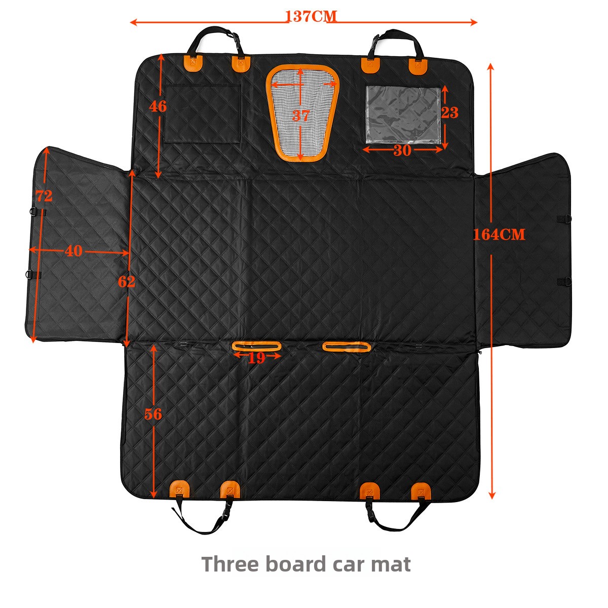 Three-Panel Solid Car Rear-Sea - Car Seat Cover 评论和价格