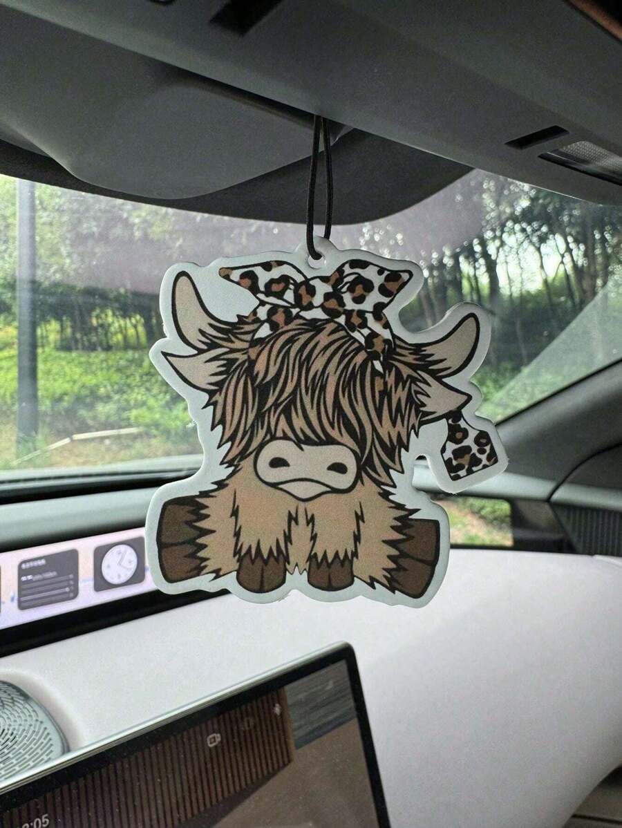 Cartoon Highland Cow Car Air F - Car Air Freshener 评论和价格