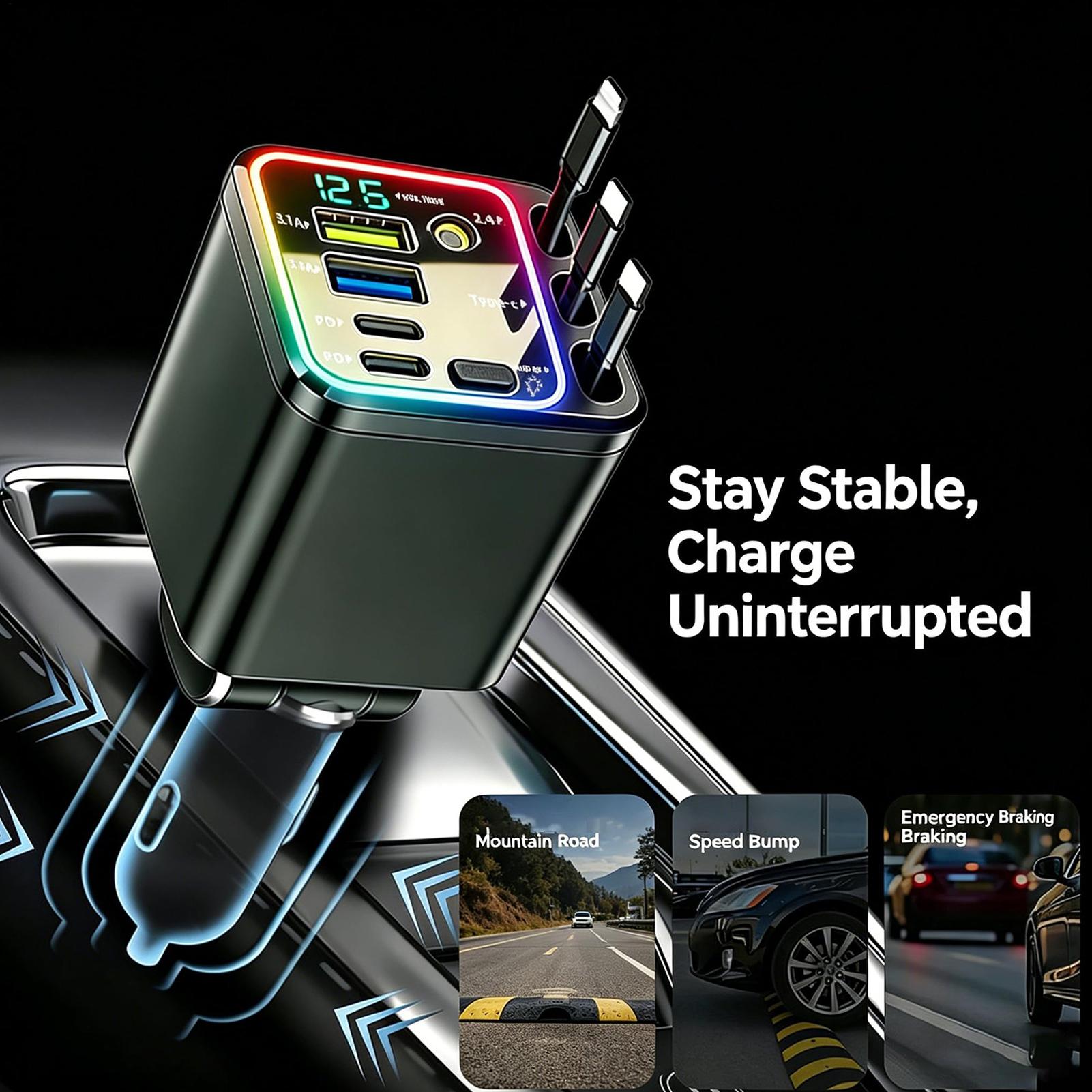 Retractable Charger For Car 10 - Car Charger 评论和价格