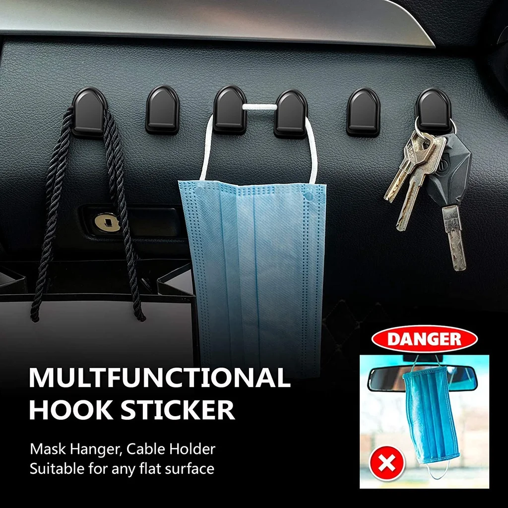Mini Car Hooks Interior Storag - Car Cable Organizer 评论和价格